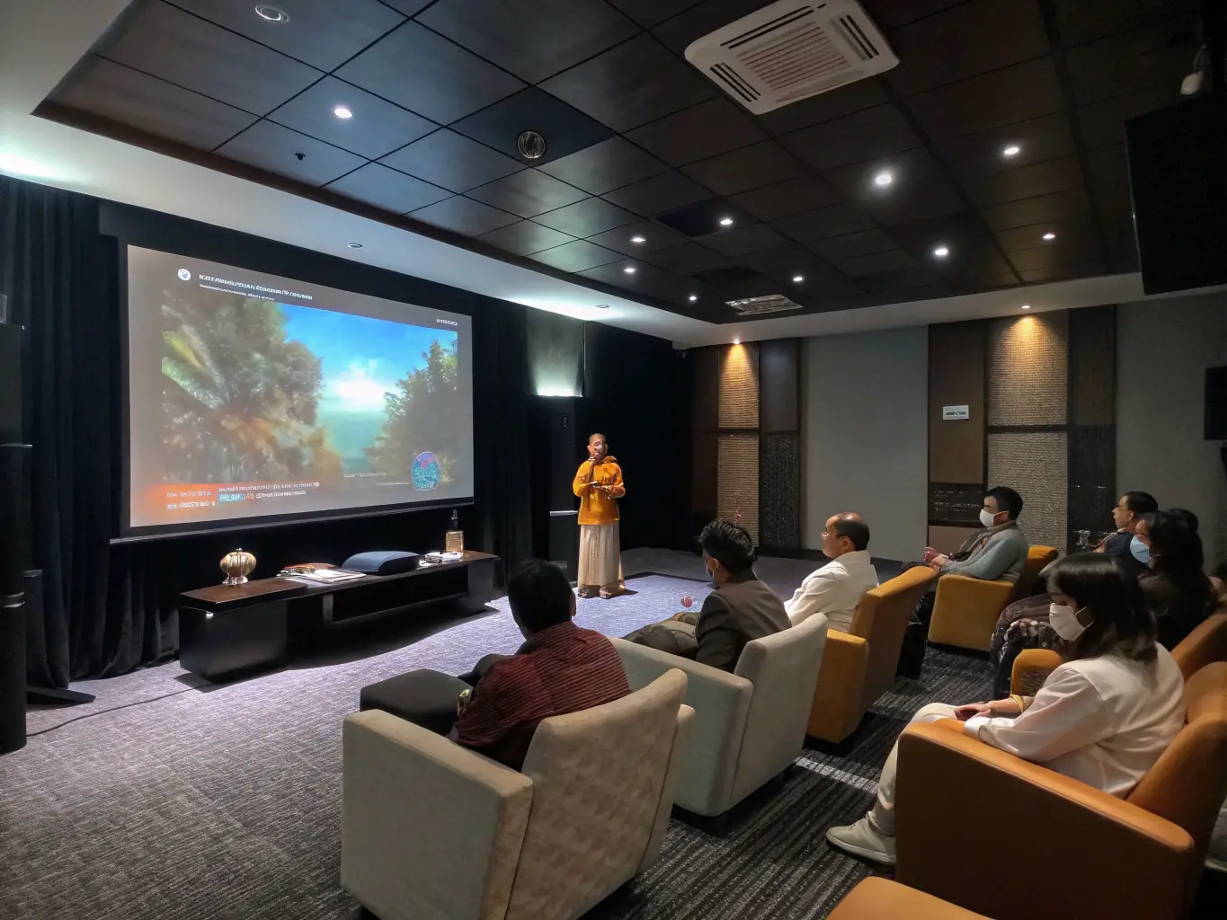 An image of a well-organized spiritual conference with participants from diverse backgrounds, highlighting CSA's complete event management capabilities.