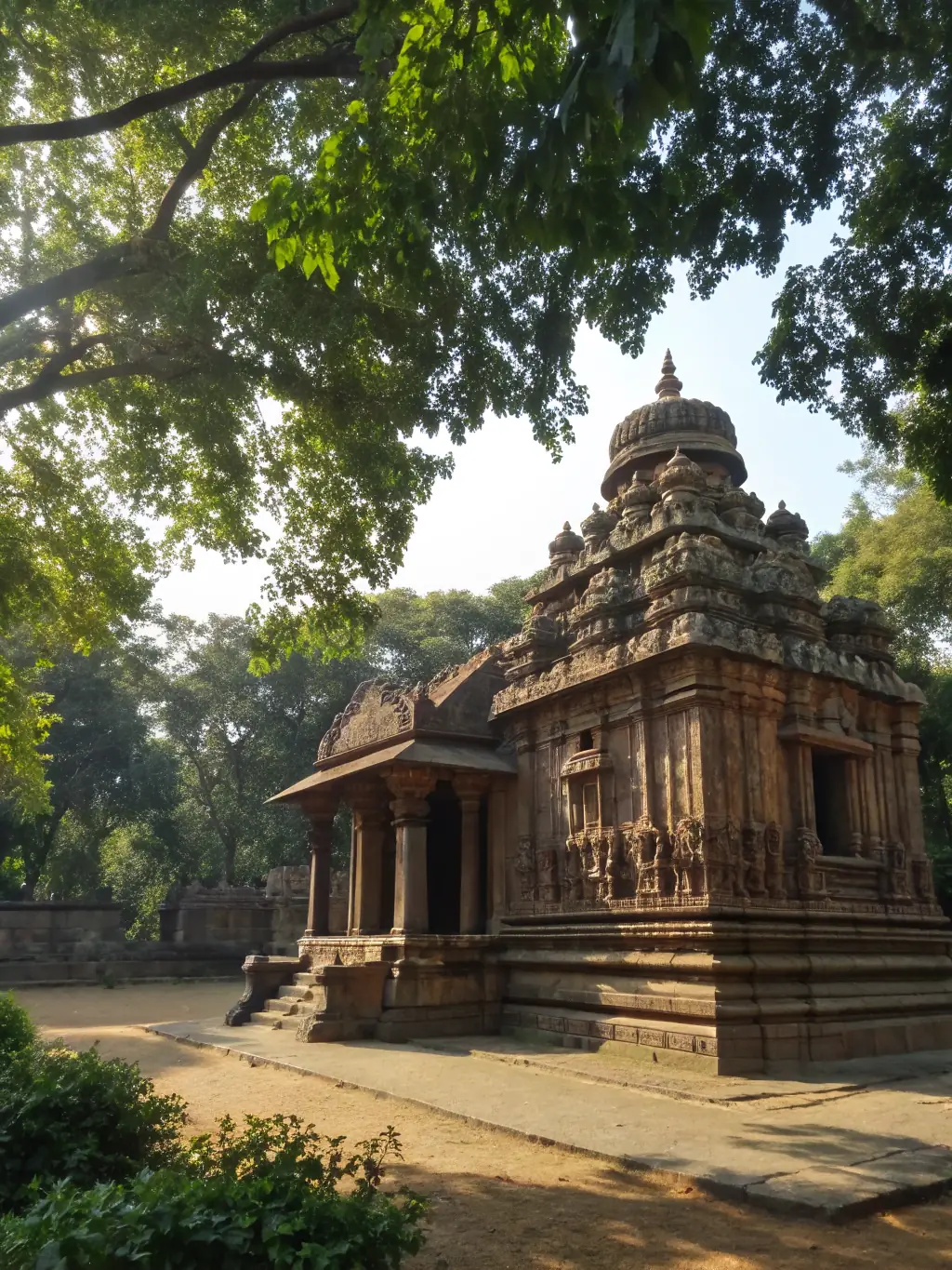 A photo of a CSA-verified sacred site, such as a temple or ashram, ensuring an authentic spiritual experience for seekers.